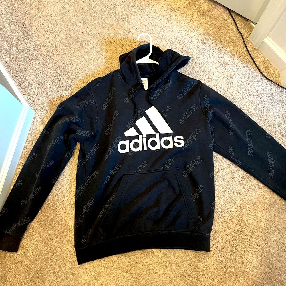 Mens Adidas Black Medium Hoodie